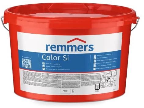 Remmers Color Si | IQ-PAINT WEISS Waschbeständige, lösemittel- und weichmacherfreie Mineral-Innenwandfarbe im iQ-Therm-System 12,5 Liter