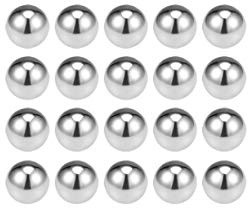sourcing map Lagerkugeln Präzisionskugeln G200 6mm aus 304 Edelstahl 6mm (20 Stück)