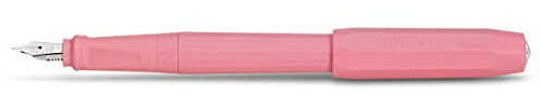 Kaweco PERKEO Füllhalter Peony Blossom I Füllfederhalter für Tintenpatronen Schulfüller in Pink I Anfänger Füller mit ergonomischem Griffstück zum bequemen Schreiben 16 cm I Federbreite: F (Fein)