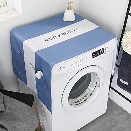 Abdeckung Waschmaschine Decken Waschmaschinen Abdeckungen Waschmaschinenbezug WaschmaschinenüBerzug Auflage Mit Aufbewahrungstasche Hellblau 55 X 140cm