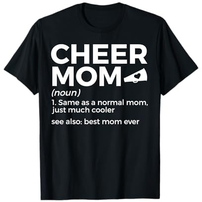 Lustige Cheer Mom Definition Beste Mama aller Zeiten Cheerleading T-Shirt