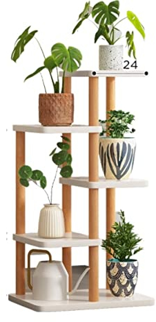 Blumenständer Blumenregal Blumenbank Pflanzenständer Aus Holz Für Den Innenbereich, Blumentöpfe, Gartendekoration Im Freien Pflanzenständer Blumentreppe Pflanzenregal ( Color : A , Size : 48*24*89cm )