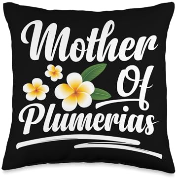 Plumeria Seeds for Planting Plumeria Gardener Plumerias Throw Pillow