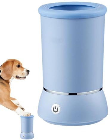 Missmisq Pulitore della del Cane, Pulisci Zampe Cane Automatico con Morbido Silicone, Tazze Pulizia Portatile Ricarica Rapida USB, Puliscizampe A 360° A Tutto Tondo, Rimuove Sporco E Fango
