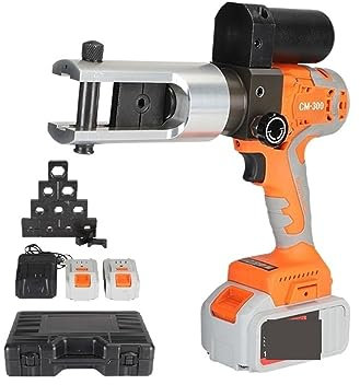 Martinetto idraulico, Pinza a crimpare idraulica elettrica Pinza idraulica ricaricabile Pinza a crimpare con due batterie,Pressa idraulica