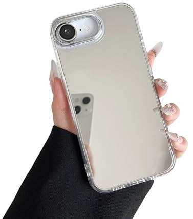 ZTOFERA für iPhone16e/iPhone17e Hülle,Handyhülle mit Schminkspiegel,Klar | Mirror Phone Case,Harte Rückseite mit Weichem Stoßfänger, Schlanke Passform, ästhetisches mädchenhaft-chices Design
