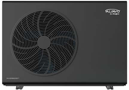 ALSAVO Pompe À Chaleur Air-Eau Monobloc HEAT EVI 10 kW, Monophasé, Avec Einzelventilator, A+++ Efficacité Énergétique, Pour Chauffage Et Eau Chaude