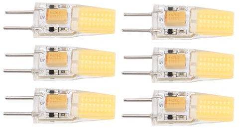 Plyisty Bulbo Mazorca, 5W 360 Gradi Dissipazione del Calore Gy6.35 Bulbo 6 Pezzi per Lampada a Ciondolo per Lampada a Parete (Luce neturale)