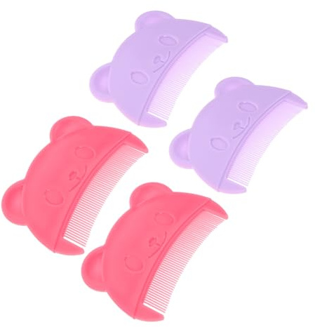 UPKOCH 4pcs Comb for Newborns Soft Plastic Scalp Comb for Cradle Cap and Dandruff for Bathing and Grooming