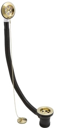 MILANO Bath Waste with Plug and Ball Chain Brushed Brass