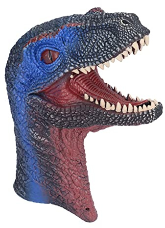 Cryfokt Dinosaurier-Handpuppe, Interaktives Weiches Gummispielzeug für, Fingerkontrollmund, Tyrannosaurus Rex-Form für Eltern und, 10,6 X 8,3 X 4,3 Zoll