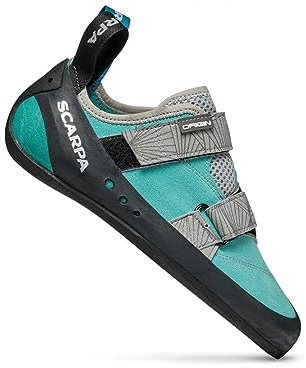 SCARPA Women's Origin Rock Climbing Shoes for Gym and Sport Climbing - Low-Volume, Women's Specific Fit - Maldive/Black - 10