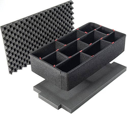 PELI 1605 Kit de séparateurs TrekPak, Accessoire de la Valise Air Originale, Compatible Air 1605, Couleur : Noir