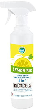 Anticalcare Lemon bio 500ML, Detersivo Ecologico 4 in 1