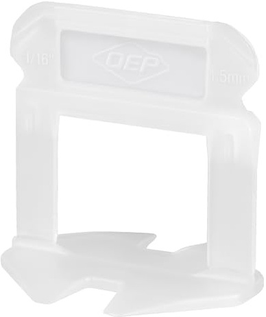 QEP 99777 LASH XL Tile Leveling System Clips for 1/16 Grout, White (2,000-pack)