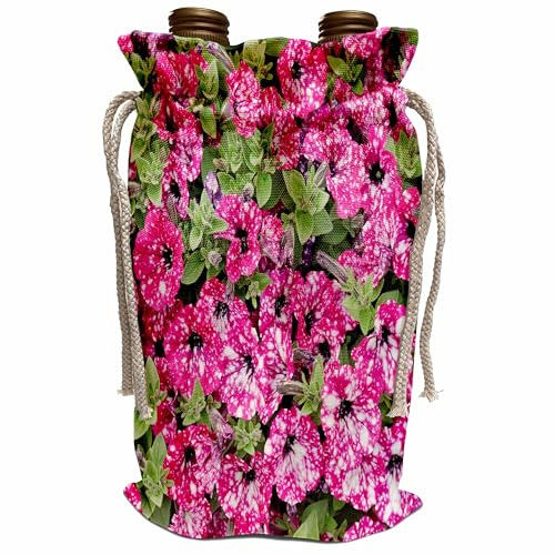 3dRose USA, Oregon. Cannon Beach planting of petunias Wine Bag