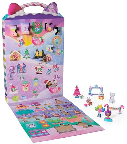 DREAMWORKS GABBY'S DOLLHOUSE - 2024 Party Adventskalender mit 24 Überraschungen, ab 3 Jahren