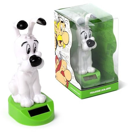Puckator Solar Pal Idefix Figur Tänzerin, solarbetrieben, Asterix und Obelix, für Armaturenbrett, Auto, Schreibtisch oder Fensterbank, Geschenkidee