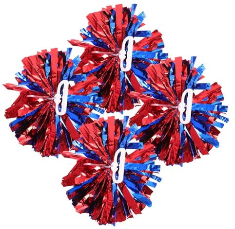 Parliky 4stücke Cheerleading Pompons Hand Blumen Für Spiel Tanzen Party Jubeln Squad Cheering Requisiten