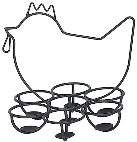 Amosfun Portauova Vintage Metallo Organizzatore Per Uova Decorativo Retrò Design Per Riporre e Uova Per La Tua Cucina