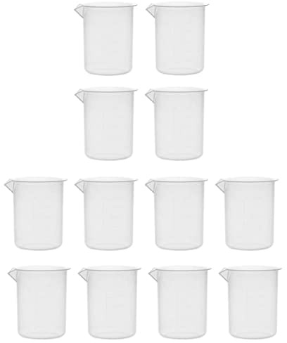 250 ml di misurazione di misurini Misurazione brocca tazza di plastica set da 250 ml di becher graduato per i liquidi da cucina 12pcs