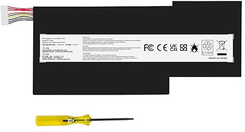 ASUNCELL 11.4V/52.4Wh BTY-M6K Laptop Battery for MSI GS63VR 7RG Stealth Pro Series, MSI GF63 Series, ONLY MSI GS73VR 7RG Series, MSI GF75 Series, MSI GF65, MSI WS63VR 7RL-023US, BTY-M6K MS-17B4