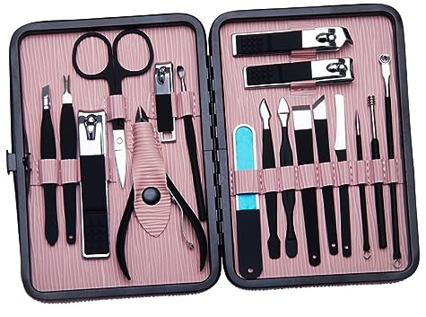 NOLITOY Belleza y Manicura Inoxidable Kit de Manicura y Pedicura Herramientas para Cortar Uñas de Manos y Pies para Uso Doméstico o Profesional
