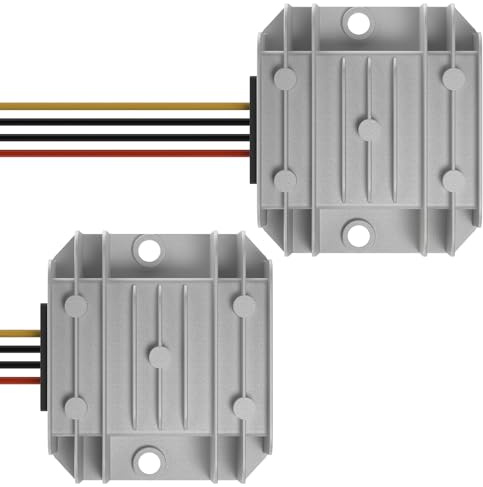 DROK Waterproof DC to DC Buck Converter Pack of 2 - Step Down Converter 11-90V to 5V 6A Voltage Regulator, 12V 24V 36V 48V 60V 72V Power Supply