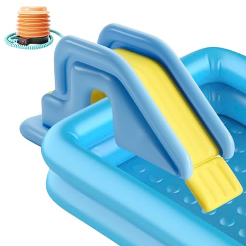 Scivolo Piscina Gonfiabile per | Parco Acquatico Esterno Scivoli Antiribaltamento - per Piscine Sepolte, Gonfiabili E Aree Giochi d'acqua