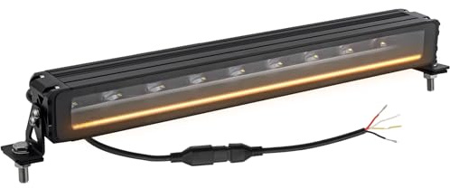 Justech 20 Zoll Auto Lichtleiste 12V Zusatzscheinwerfer LED Auto lichtbalken 9000LM Dual-Mode bis zu 675m 5700K Weiß/Gelb DRL Tagfahrlicht für LKW, SUV, Offroad