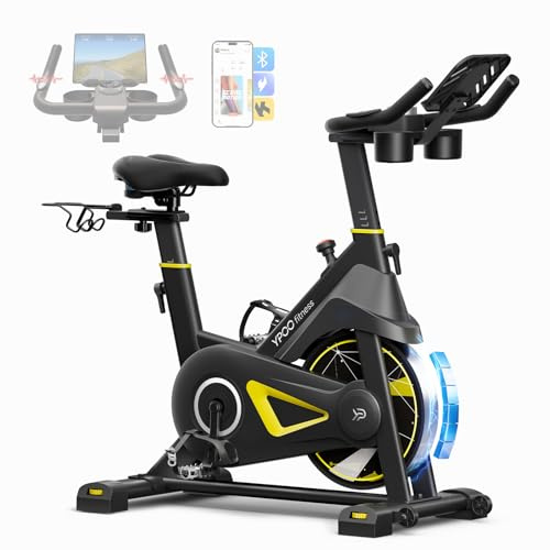 YPOO Exercise Bike, Adjustable Magnetic Resistance Stationary Bikes