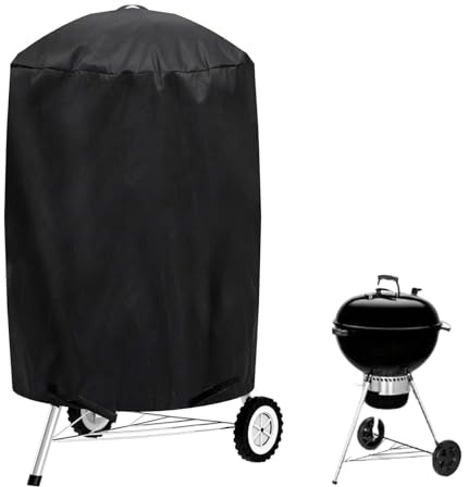 Funda Redonda para Barbacoa Exterior Impermeable,Funda para Barbacoa de Carbón,Accesorios para Barbacoa de Gas,73x90cm