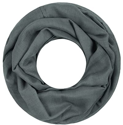 Majea Damen Loop Schal Cary – Eleganter Schlauchschal unifarben – 170x75cm weicher Rundschal für Business & Alltag