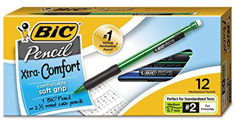 BIC Mpg11 Xtra-Comfort Druckbleistift, 0,7 mm, verschiedene Fässer, Dutzend