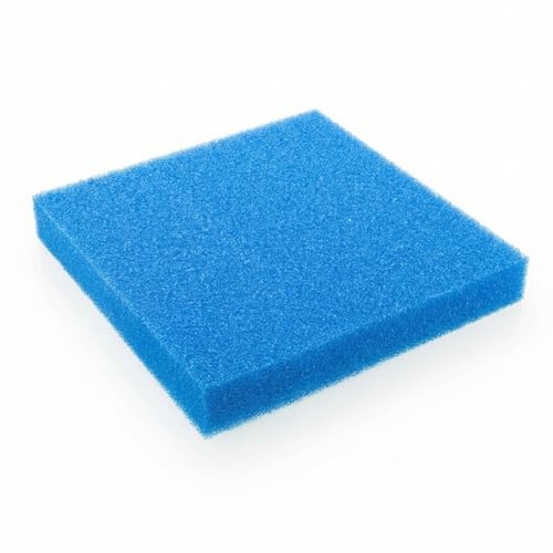 Pondlife Filtermatte Teich PPI20 mittel, 50x50x5 cm, blau, Filterschwamm für Teichfilter, offenporiger Polyurethan-Filterschaum, hoher Durchfluss