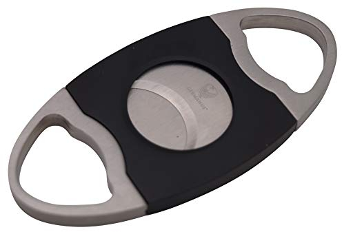 GERMANUS Zigarrenschneider aus Edelstahl mit Fixierung, breit