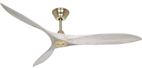 Casafan | Ventilateur de plafond ECO AIRSCREW | Ø hélice 1520 mm | blanc/laiton