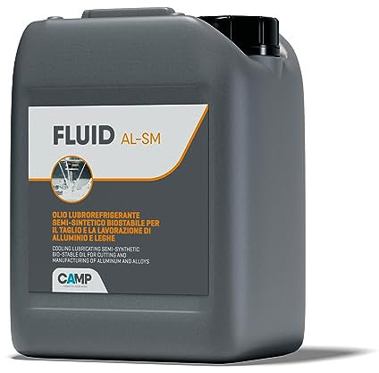 Camp Fluid Al Sm, Lubrorefrigerante Semisintetico per Alluminio Pronto all'Uso, 5 L