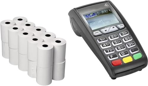 20 Rolls of 57x38 mm Thermal Paper Till Rolls, Cash Register Receipt for PDQ POS EPOS EFTPOS, Credit Card Machine, Verifone, Barclays, Streamline, Ingenico iCT200, iCT 220, iCT250, iCT 250
