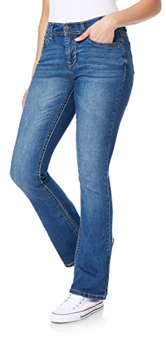 WallFlower Legendary Bootcut Jeans for Women, Classic Fit Mid-Rise Insta Stretch Denim in Standard and Plus Size, Juniors Jeans - Trixie, 7