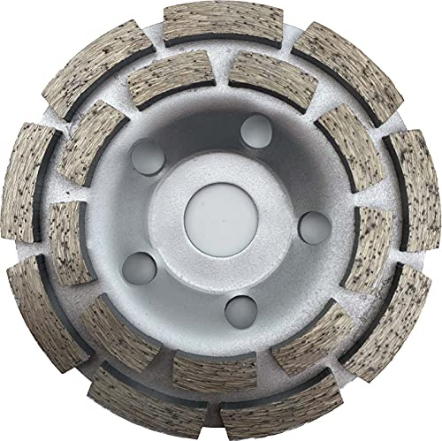 Dr. Diamond | Premium Diamant Schleiftopf für Beton, universal einsetzbar, Schleifscheibe, Doppelreihig mit 18 Segemnten | Premium 115 mm