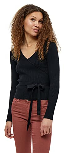 Desires Dam Jea wrap kofta, svart, XL