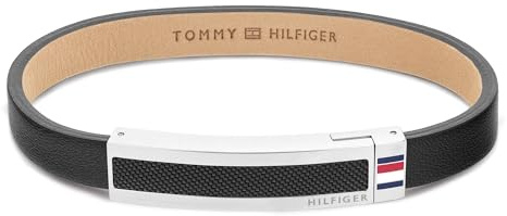 Tommy Hilfiger Jewelry Armband für Herren aus Leder Schwarze Farbe - 2790398