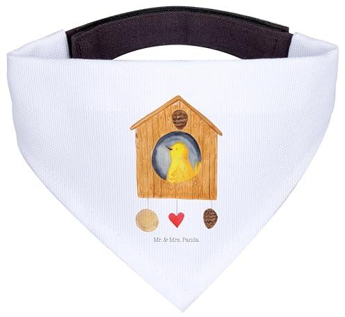 Mr. & Mrs. Panda Bandana Vogel Haus - Geschenk, Halstuch für Hund, Hunde Hals Tuch, Lustige Sprüche, Castle, Familie, Dreieckstuch, Hundehalstuch, Wohnung, Zuhause