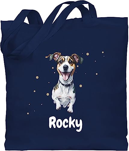 Geschenk mit Namen personalisiert by Shirtracer - Baumwolltasche - Hunde - Jack Russel Terrier - Hundebesitzern Geschenk