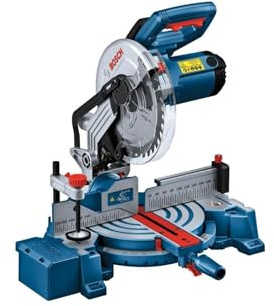 Bosch Professional System 18V: Akku-Schrägheck GCM 254 (Kreissägeblatt 254 mm, Leerlaufdrehzahl 5.000 U/min, Staubbeutel)