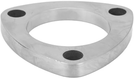 Turbo Flansch Adapter 2 Zoll 3 Bolzen Turboladerrohr Adapterflansch Geräuscharm Universeller Auspuff Flansch Verbindungssatz für Auto
