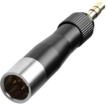 QIANRENON Mini XLR a adaptador de auriculares de 3,5 mm – 3 pines XLR macho a TRS 3,5 mm conector de audio para micrófono, auriculares