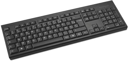 Kensington KB150 EQ – Clavier sans Fil Full‑Size, Résistant aux éclaboussures, 64 % matériau recyclé, Compatible Windows et macOS, AZERTY – K75561FR
