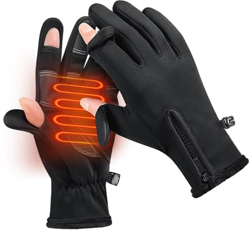 Winddichte Laufhandschuhe | wasserdichte Bildschirm-Touch-Laufhandschuhe – winddichte Reithandschuhe, kaltes Wetter Fäustlinge zum Fahren und Klettern